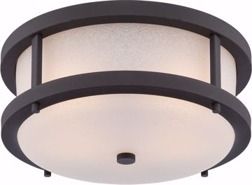 Picture of NUVO Lighting 62/653 Willis - LED Outdoor Flush Fixture with Antique White Glass