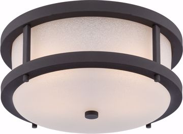 Picture of NUVO Lighting 62/653 Willis - LED Outdoor Flush Fixture with Antique White Glass