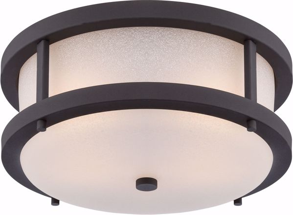 Picture of NUVO Lighting 62/653 Willis - LED Outdoor Flush Fixture with Antique White Glass