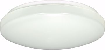 Picture of NUVO Lighting 62/748 14" Flush Mounted LED Light Fixture - White Finish; With Occupancy Sensor;120V