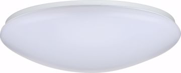 Picture of NUVO Lighting 62/766 19" Flush Mounted LED Light Fixture - White Finish; With Occupancy Sensor;120V