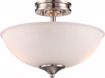 Picture of NUVO Lighting 62/808 Tess Semi Flush; Brushed Nickel Finish