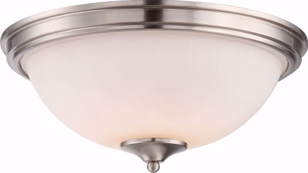 Picture of NUVO Lighting 62/809 Tess Flush; Brushed Nickel Finish