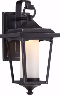 Picture of NUVO Lighting 62/821 Essex 6.5" Wall Lantern; Sterling Black Finish