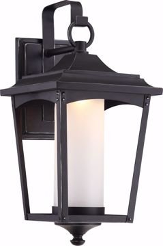 Picture of NUVO Lighting 62/822 Essex 9.5" Wall Lantern; Sterling Black Finish
