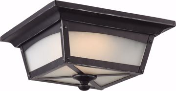 Picture of NUVO Lighting 62/823 Essex Flush Lantern; Sterling Black Finish