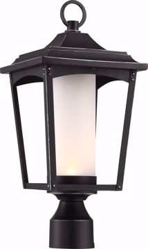 Picture of NUVO Lighting 62/825 Essex Post Lantern; Sterling Black Finish