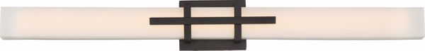 Picture of NUVO Lighting 62/876 Grill Triple LED Wall Sconce - Aged Bronze Finish - White Acrylic Lens