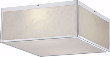 Picture of NUVO Lighting 62/891 Crate - 14" LED Flush Fixture with Gray Marbleized Acrylic Panels; Brushed Nickel Finish