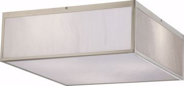 Picture of NUVO Lighting 62/892 Crate - 17" LED Flush Fixture with Gray Marbleized Acrylic Panels; Brushed Nickel Finish