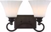 Picture of NUVO Lighting 62/902 Tess 2-Light Vanity; Aged Bronze Finish