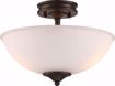 Picture of NUVO Lighting 62/908 Tess Semi Flush; Aged Bronze Finish