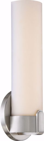 Picture of NUVO Lighting 62/921 Loop - Single LED Wall Sconce; Brushed Nickel Finish