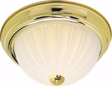 Picture of NUVO Lighting SF76/124 2 Light - 11" - Flush Mount - Frosted Melon Glass