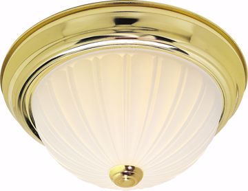 Picture of NUVO Lighting SF76/128 3 Light - 15" - Flush Mount - Frosted Melon Glass