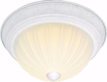 Picture of NUVO Lighting SF76/129 3 Light - 15" - Flush Mount - Frosted Melon Glass