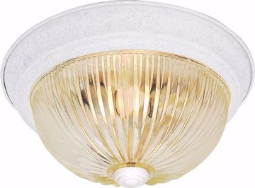 Picture of NUVO Lighting SF76/191 2 Light - 11" - Flush Mount - Clear Ribbed Glass