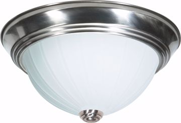 Picture of NUVO Lighting SF76/243 2 Light - 11" - Flush Mount - Frosted Melon Glass