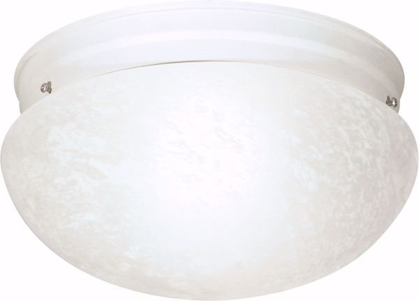 Picture of NUVO Lighting SF76/614 2 Light - 12" - Flush Mount - Large Alabaster Mushroom