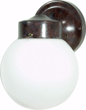 Picture of NUVO Lighting SF76/703 1 Light - 6" - Porch; Wall - With White Globe