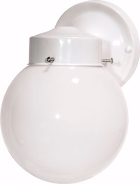 Picture of NUVO Lighting SF76/704 1 Light - 6" - Porch; Wall - With White Globe