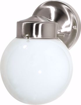 Picture of NUVO Lighting SF76/705 1 Light - 6" - Porch; Wall - With White Globe