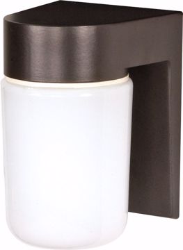 Picture of NUVO Lighting SF77/138 1 Light - 8" - Utility; Wall Mount - With White Glass Cylinder