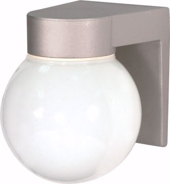 Picture of NUVO Lighting SF77/139 1 Light - 8" - Utility; Wall Mount - With White Glass Globe