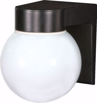 Picture of NUVO Lighting SF77/140 1 Light - 8" - Utility; Wall Mount - With White Glass Globe