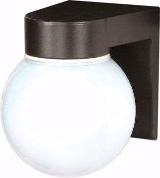 Picture of NUVO Lighting SF77/141 1 Light - 8" - Utility; Wall Mount - With White Glass Globe