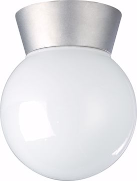Picture of NUVO Lighting SF77/152 1 Light - 8" - Utility; Ceiling Mount - With White Glass Globe