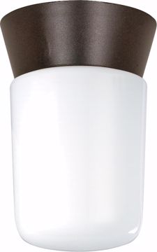 Picture of NUVO Lighting SF77/156 1 Light - 8" - Utility; Ceiling Mount - With White Glass Cylinder