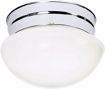 Picture of NUVO Lighting SF77/345 1 Light - 8" - Flush Mount - Small White Mushroom