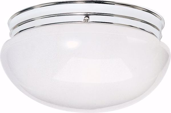 Picture of NUVO Lighting SF77/347 2 Light - 12" - Flush Mount - Large White Mushroom