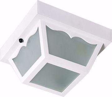 Picture of NUVO Lighting SF77/835 1 Light - 8" - Carport Flush Mount - With Frosted Acrylic Panels