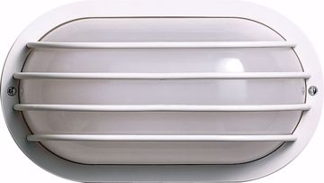 Picture of NUVO Lighting SF77/858 1 Light - 10" - Oval Cage Wall Fixture - Polysynthetic Body & Lens