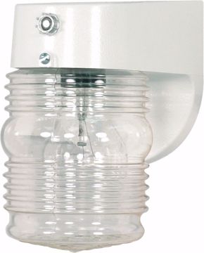 Picture of NUVO Lighting SF77/862 1 Light - 8" - Porch; Wall - Clear Mason Jar with Photoelectric Sensor