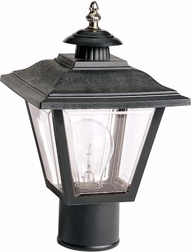 Picture of NUVO Lighting SF77/898 1 Light - 13" - Post Lantern - Coach Lantern with Brass Trimmed Acrylic Panels