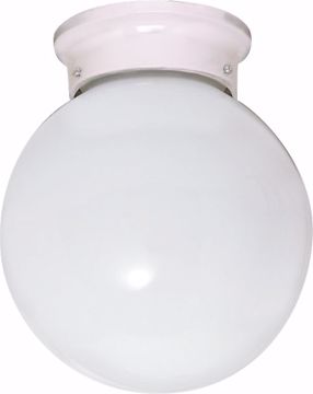 Picture of NUVO Lighting SF77/948 1 Light - 8" - Ceiling Fixture - White Ball