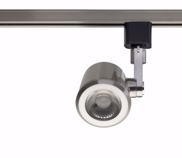 Picture of NUVO Lighting TH455 1 Light - LED - 12W Track Head - Taper Back - Brushed Nickel - 24 Deg. Beam