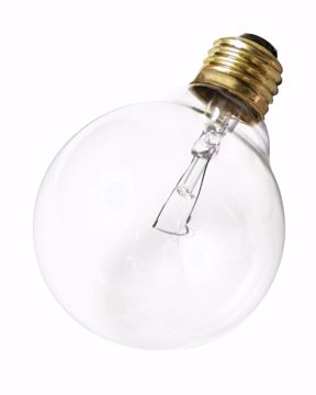 Picture of SATCO A3647 25W G25 Standard Clear Incandescent Light Bulb