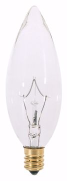 Picture of SATCO A3684 60W Torpedo CAND Clear 130V Incandescent Light Bulb