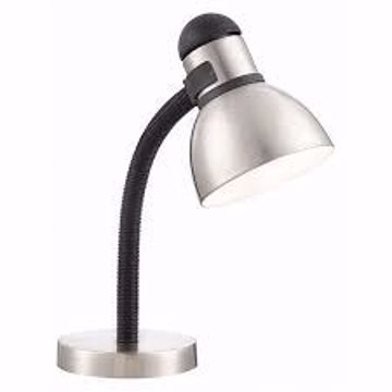 Picture of SATCO Lighting SF76/355 Goose Neck Desk Lamp; Steel & Black Finish