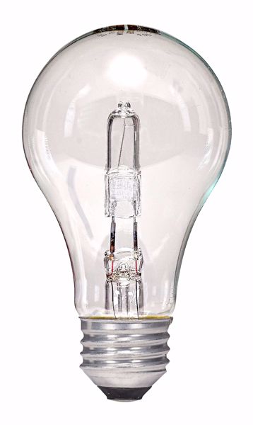 Picture of SATCO S2404 72A19/HAL/ES/CL/120V Halogen Light Bulb