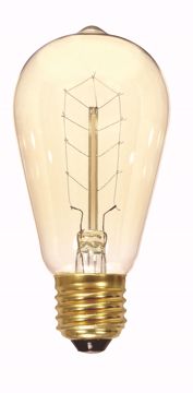 Picture of SATCO S2414 40ST19/CL/9S/120V VINTAGE Incandescent Light Bulb