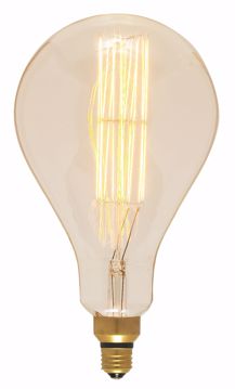 Picture of SATCO S2433 60PS52/AMBER/E26/VINTAGE/120V Incandescent Light Bulb