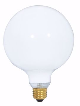 Picture of SATCO S3004 150W G40 WHITE Incandescent Light Bulb