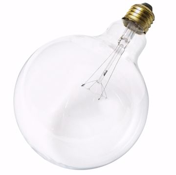 Picture of SATCO S3010 25W G-40 CLEAR Incandescent Light Bulb