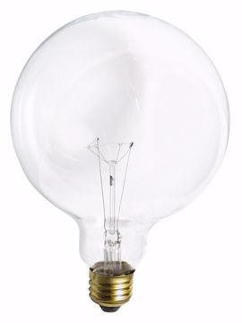 Picture of SATCO S3013 100W G-40 CLEAR Incandescent Light Bulb