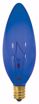 Picture of SATCO S3218 25W CAND Torpedo BLUE Incandescent Light Bulb